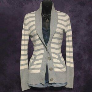 AE Striped Waffle Cardigan